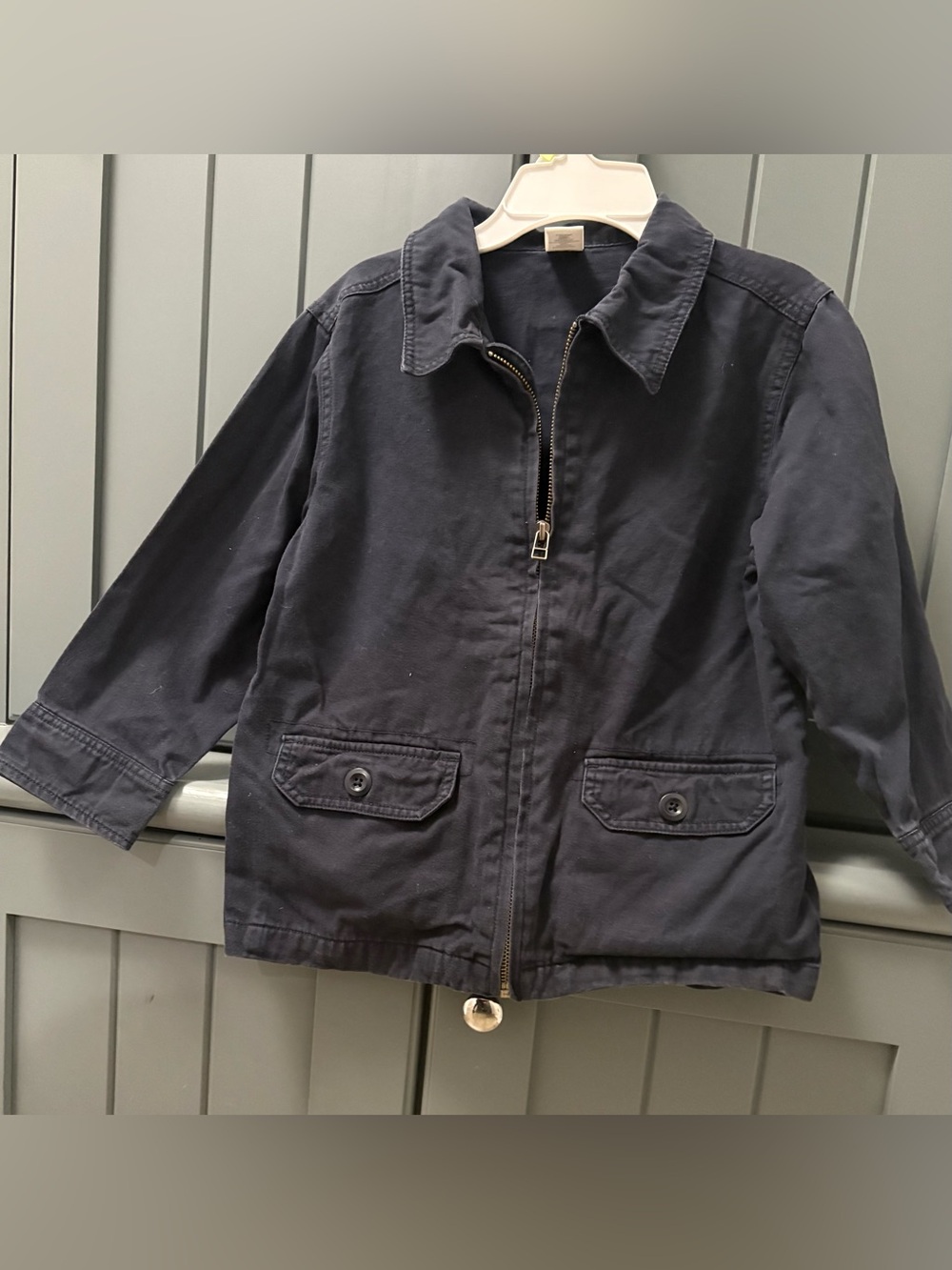 Girls navy denim jacket
